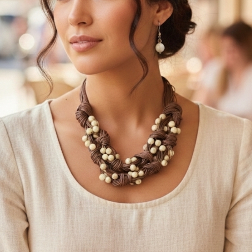 Mia collection earrings and necklace set